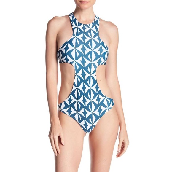 Mikoh Osaka Racerback Cutout One-Piece Swimsuit
